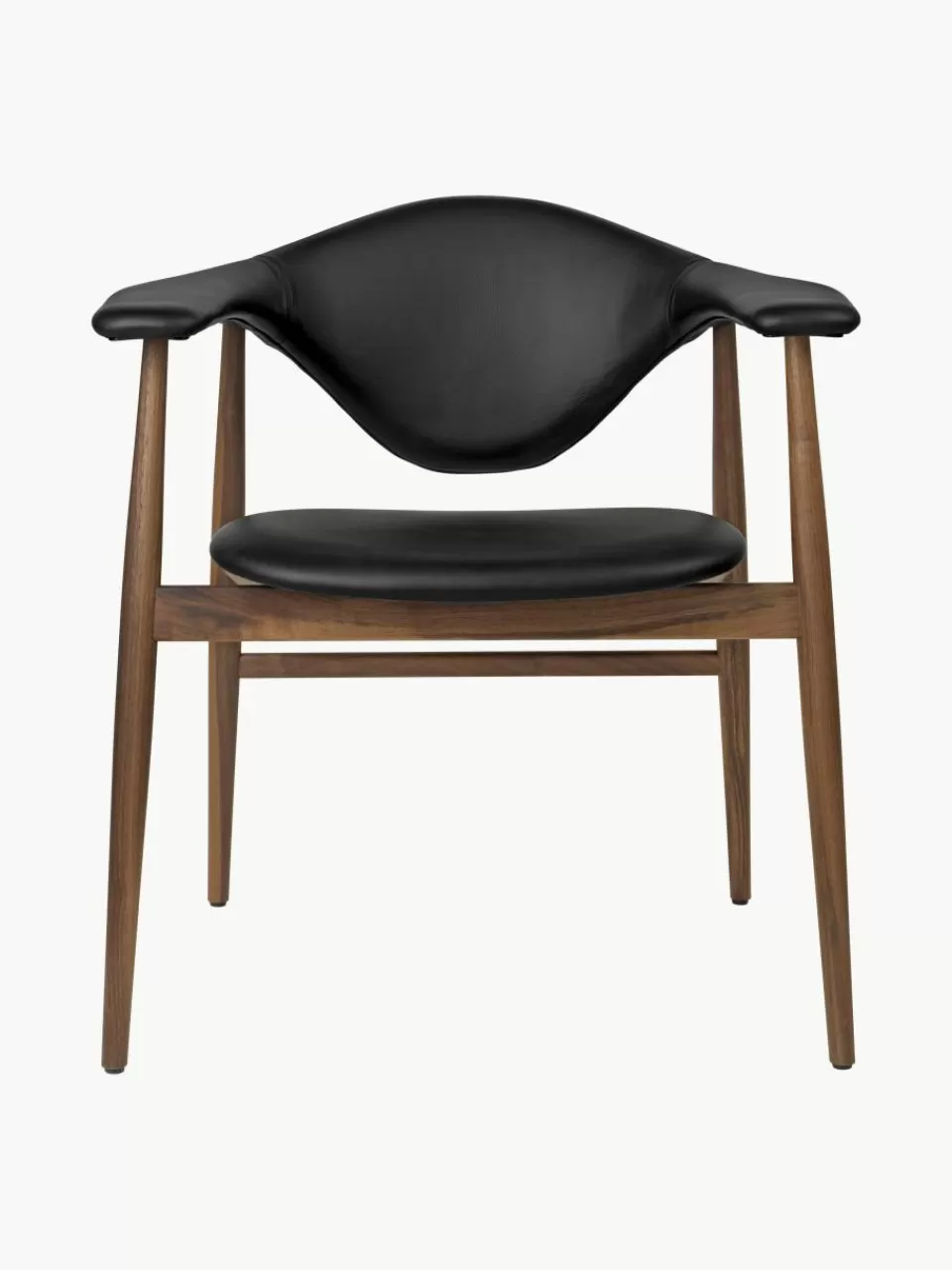 GUBI Armstoel Masculo van walnoothout | Stoelen | Houten Stoelen