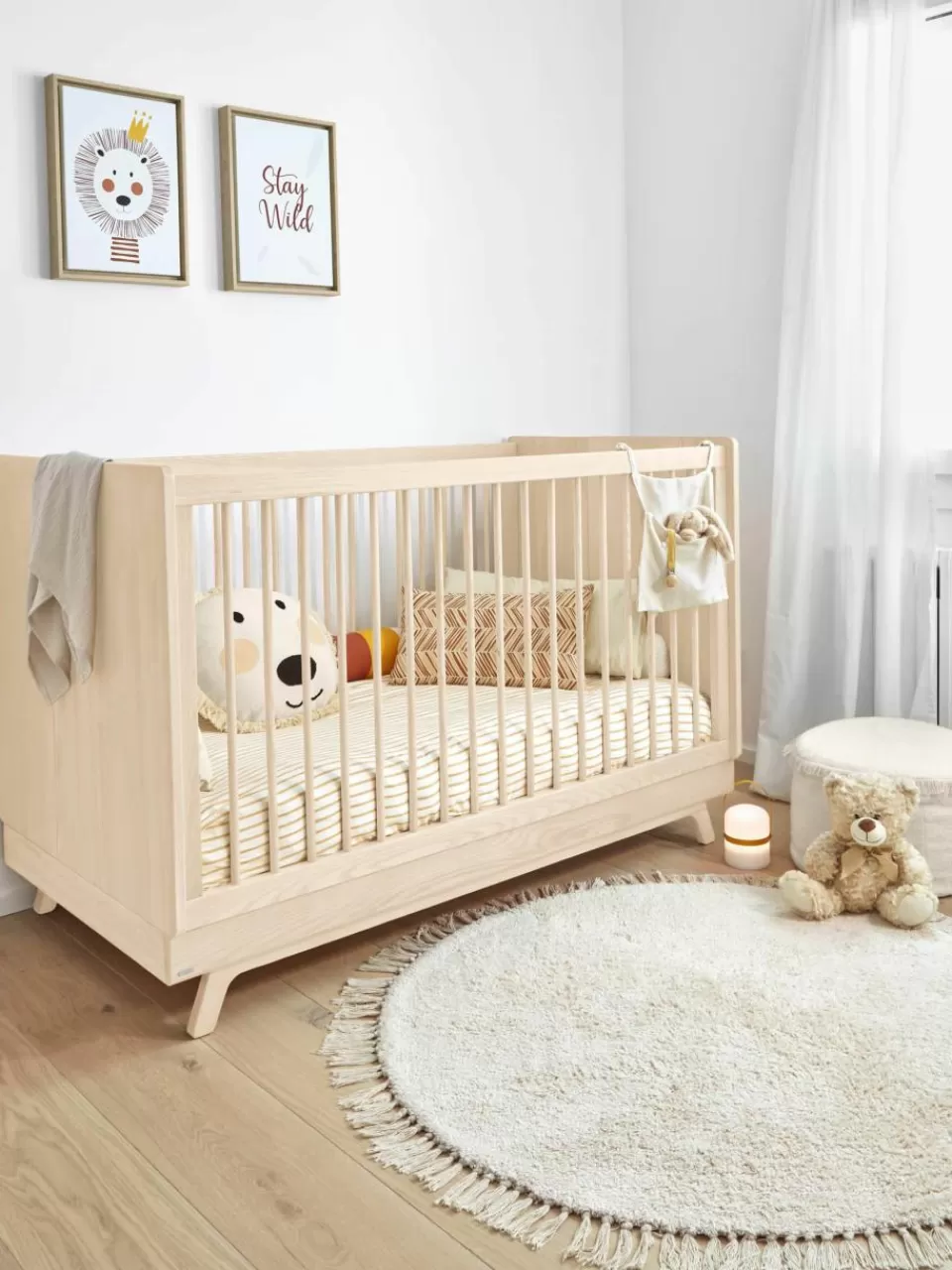 Westwing Babybed Maralis van beukenhout, 70 x 140 cm | Kinderbedden | Ledikanten