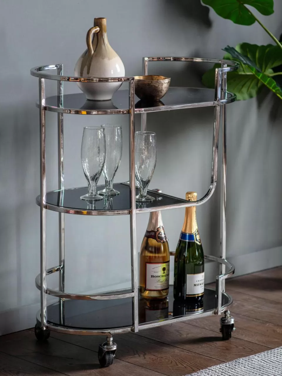 Westwing Bar cart Beauchamp van edelstaal | Serveerwagens