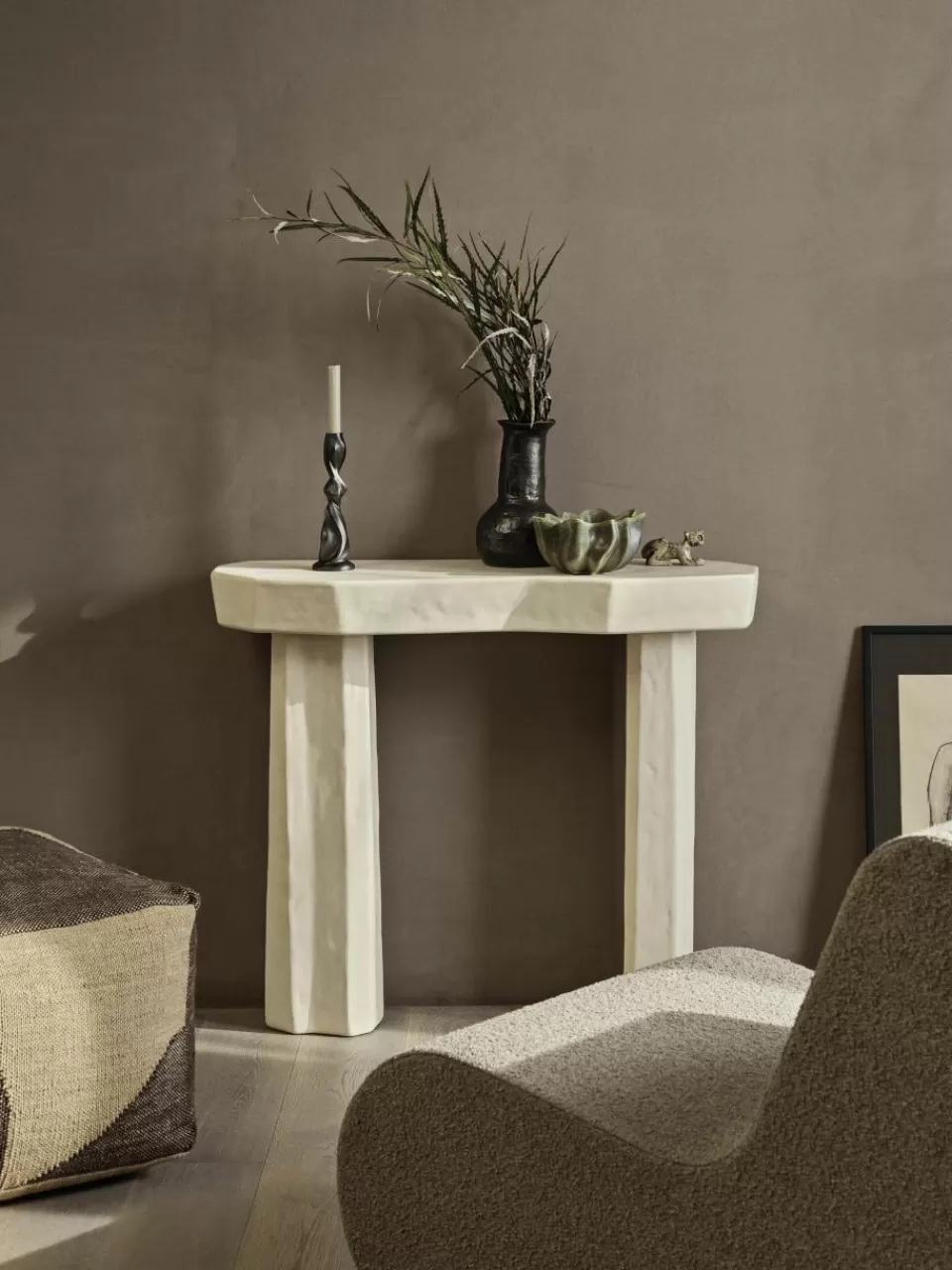 ferm LIVING Betonnen wandtafel Staffa | Wandtafels | Wandtafels