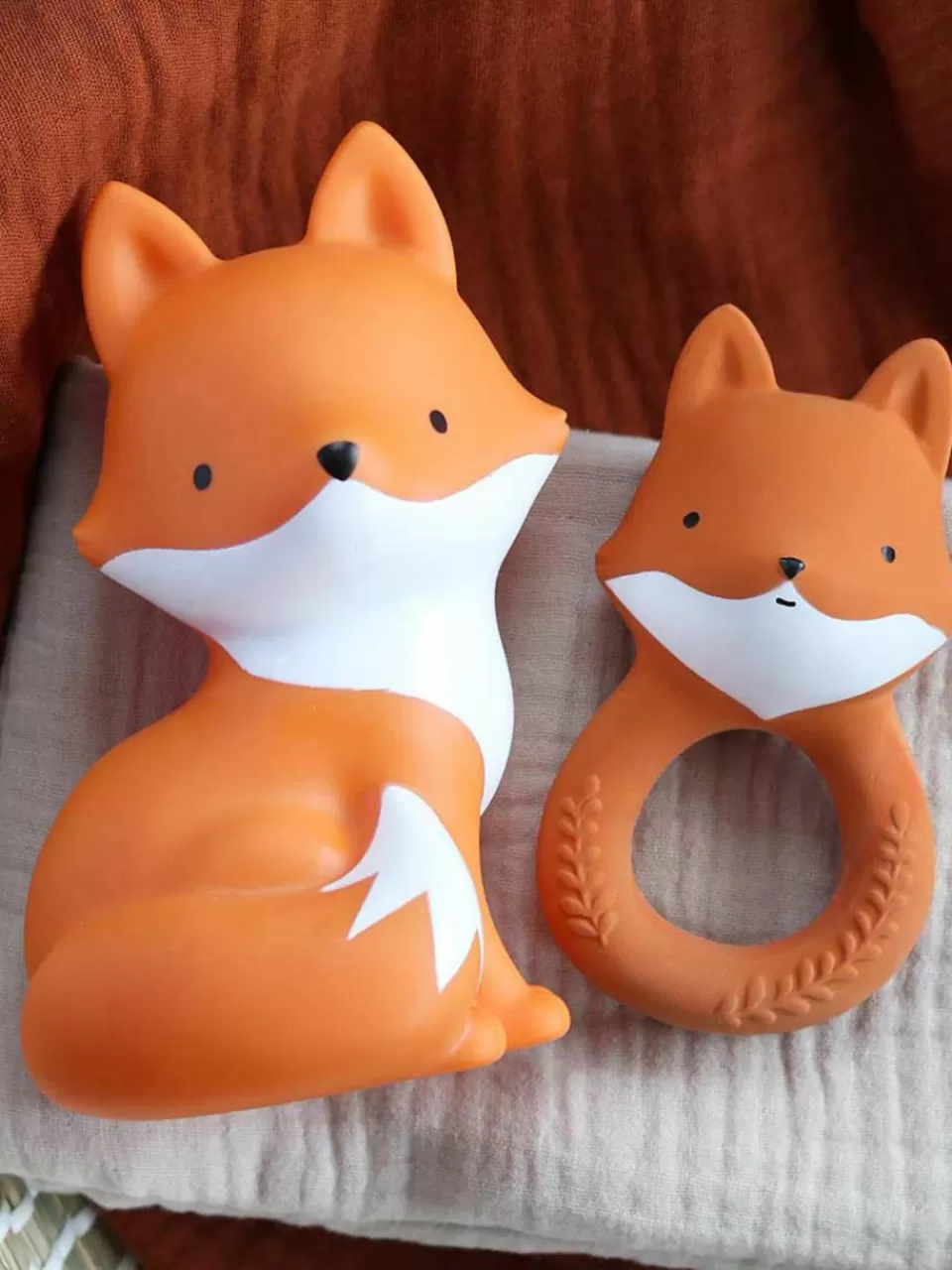 A Little Lovely Company Bijtring Fox van natuurlijk rubber | Speelgoed & Knuffels | Speelgoed & Knuffels