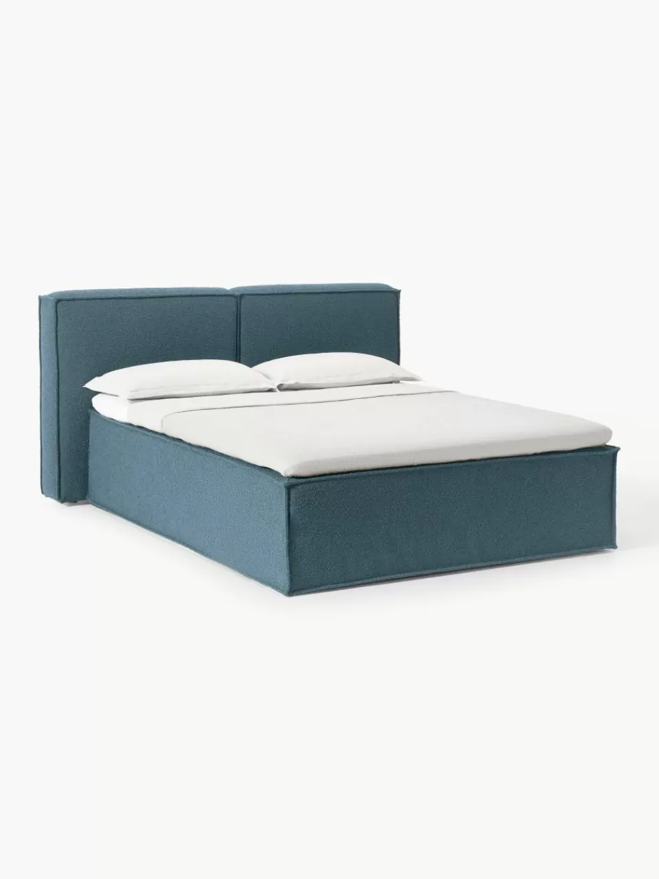 Westwing Collection Bouclé boxspring bed Lennon | Bedden | Boxsprings