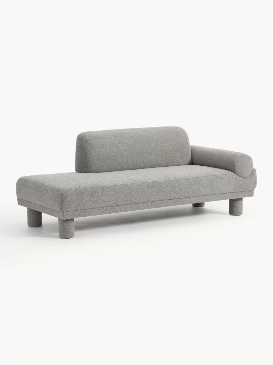 Westwing Collection Bouclé chaise longue Lilo | Banken | Modulaire Banken