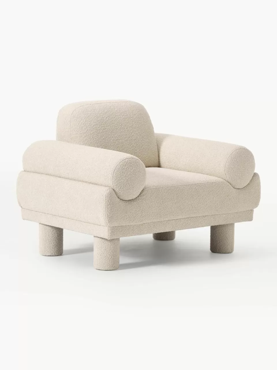 Westwing Collection Bouclé fauteuil Lilo | Fauteuils | Bank Fauteuils