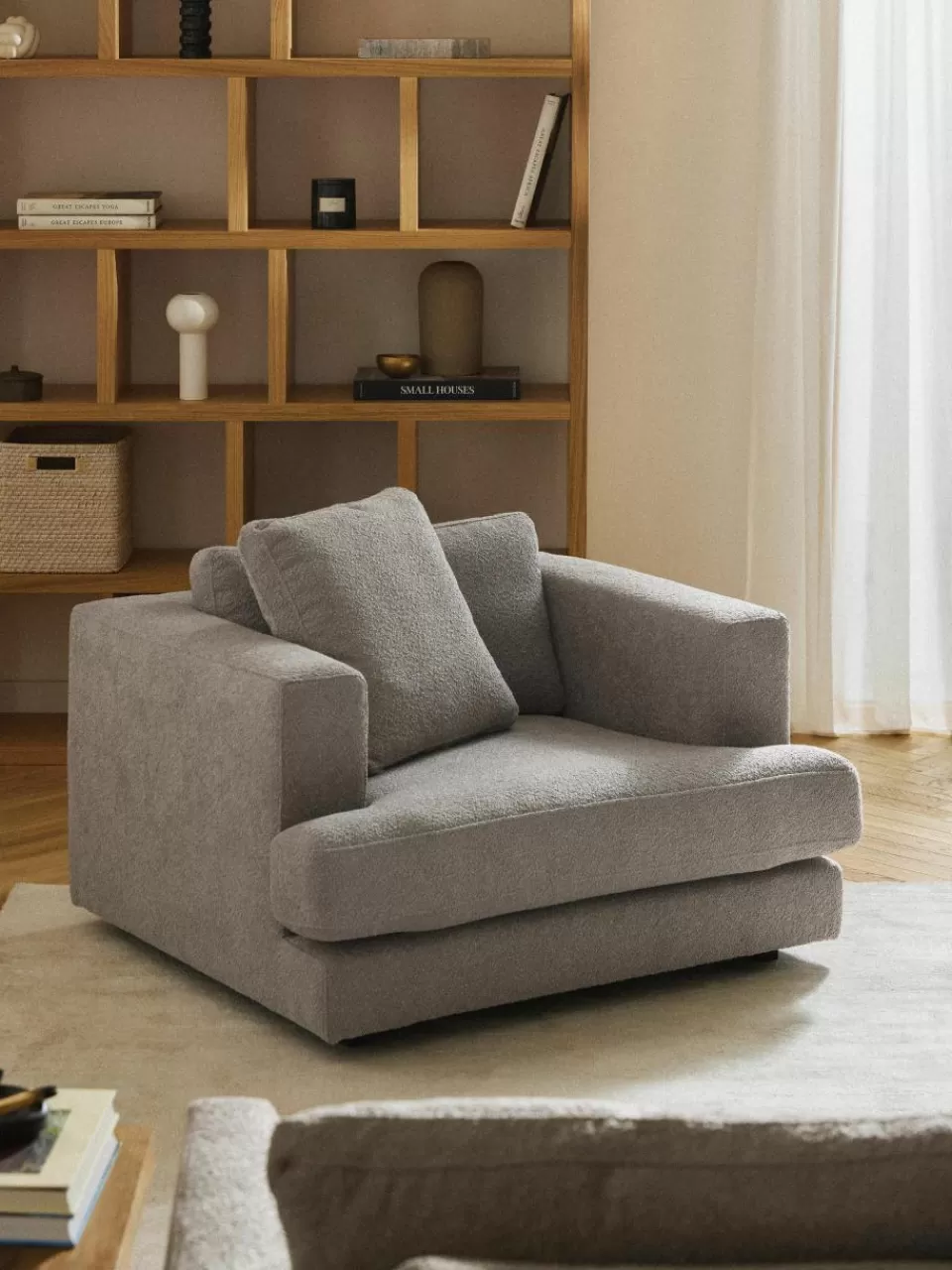 Westwing Collection Bouclé fauteuil Tribeca | Fauteuils | Bank Fauteuils