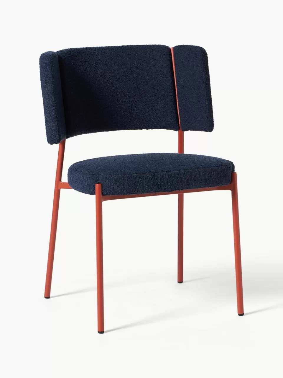 Westwing Collection Bouclé gestoffeerde stoelen Samantha, 2 stuks | Stoelen | Gestoffeerde Stoelen