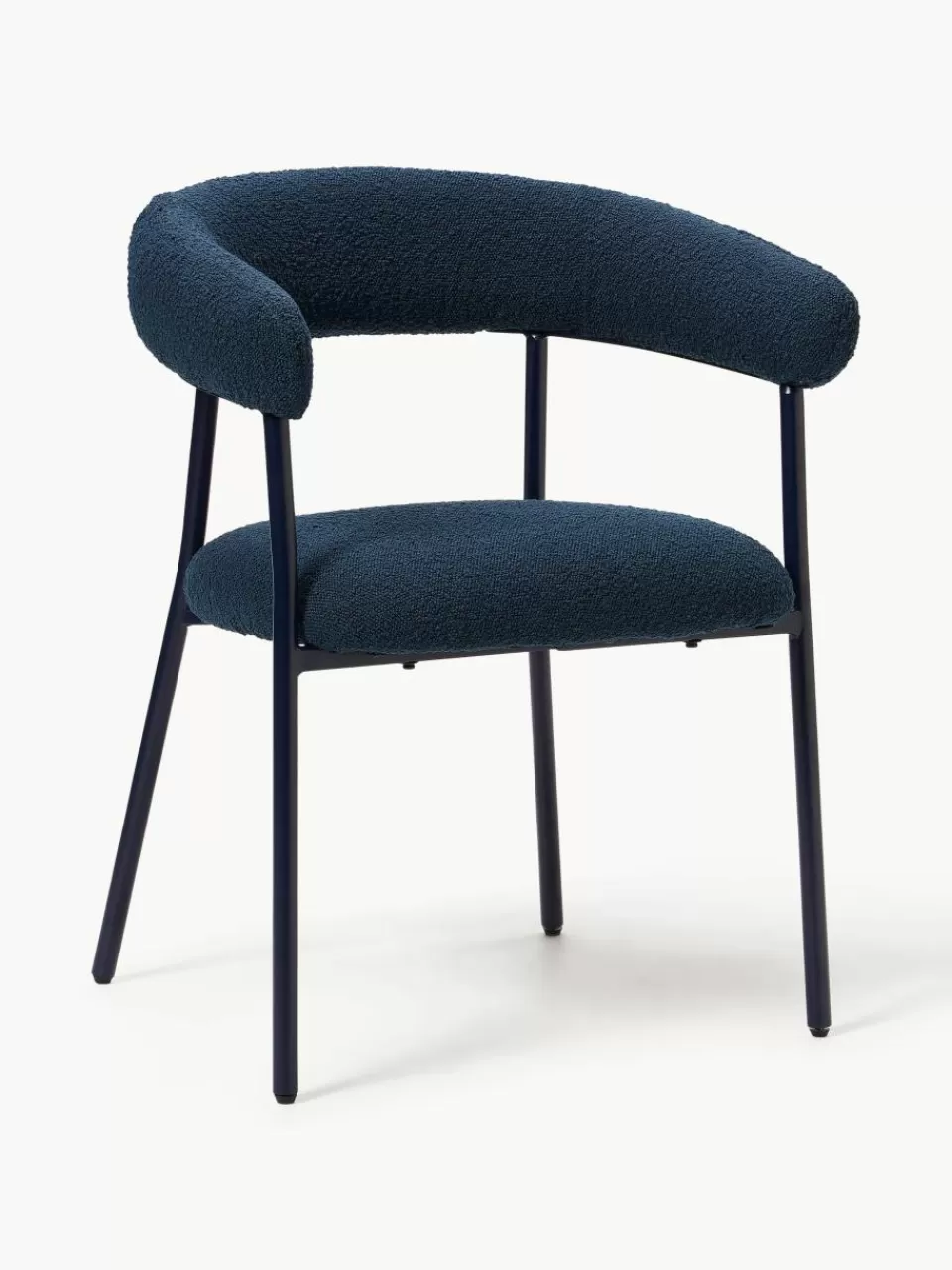 Westwing Collection Bouclé gestoffeerde stoelen Thiago, 2 stuks | Stoelen | Gestoffeerde Stoelen