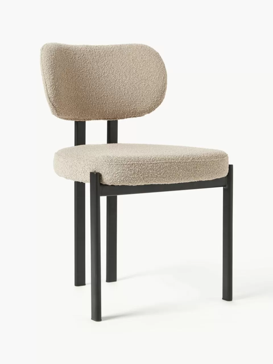 Westwing Collection Bouclé stoel Adrien | Stoelen | Gestoffeerde Stoelen