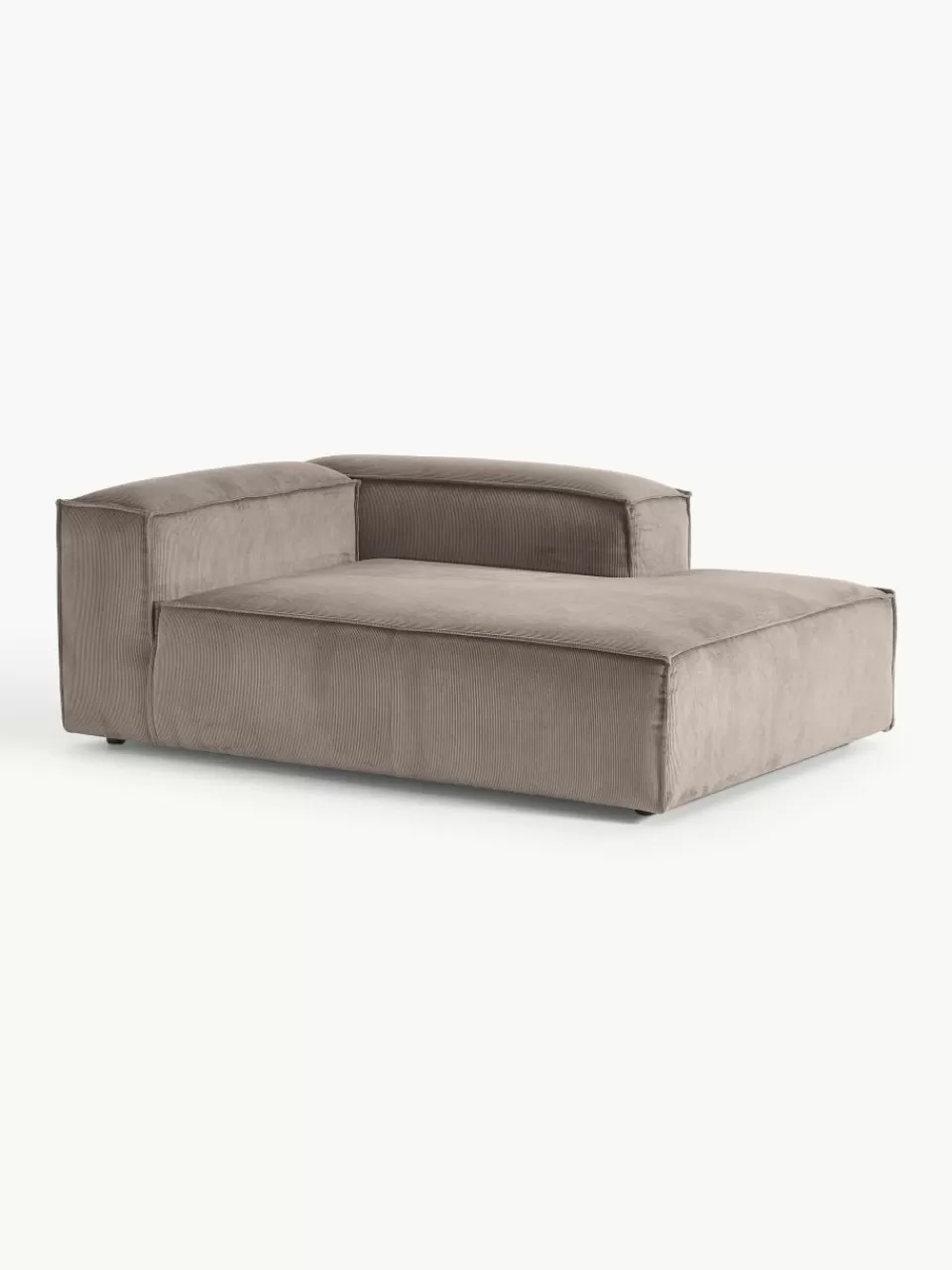 Westwing Collection Chaise longue hoekmodule Lennon van corduroy | Banken | Modulaire Banken