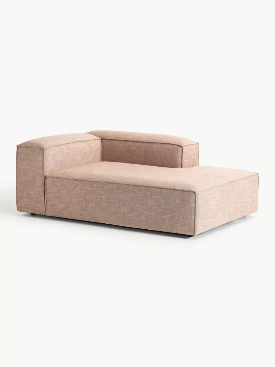 Westwing Collection Chaise longue hoekmodule Lennon van linnenmix | Banken | Modulaire Banken