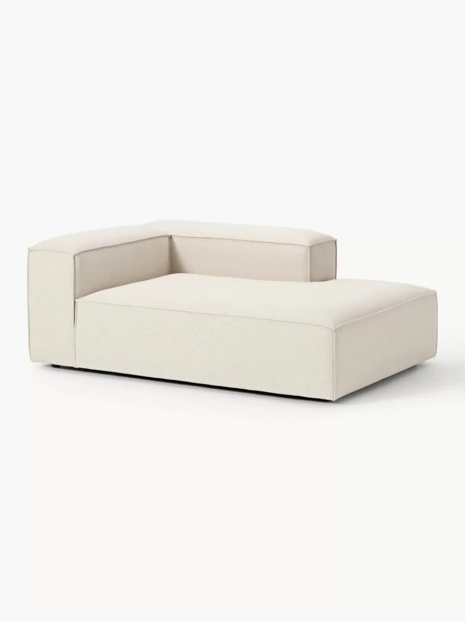 Westwing Collection Chaise longue hoekmodule Lennon van linnenmix | Banken | Modulaire Banken