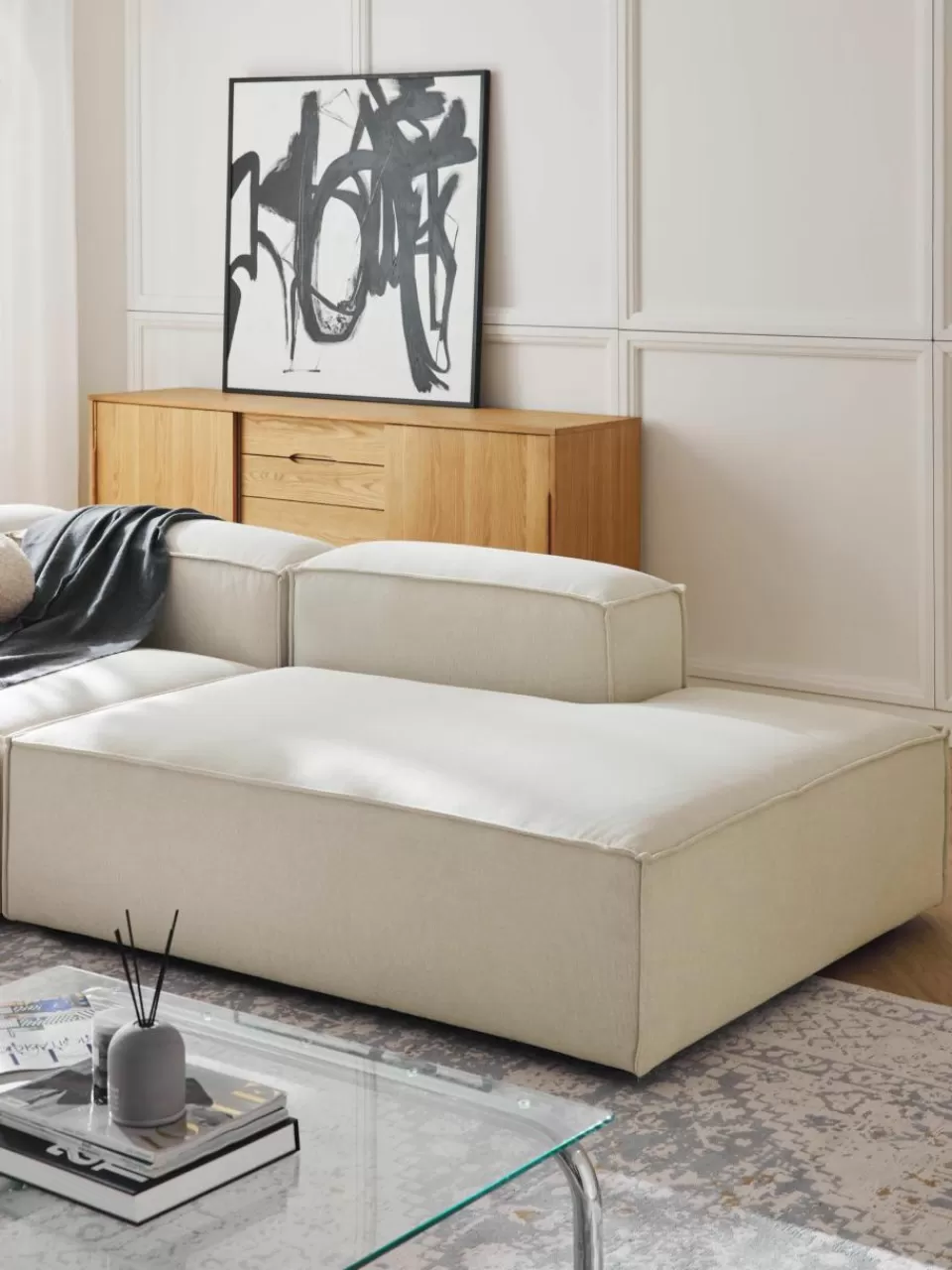 Westwing Collection Chaise longue module Lennon | Banken | Modulaire Banken