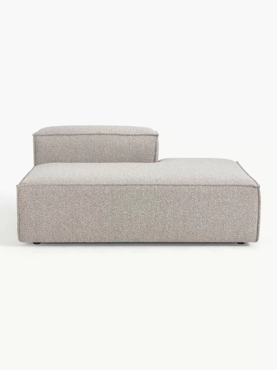 Westwing Collection Chaise longue module Lennon van bouclé | Banken | Modulaire Banken