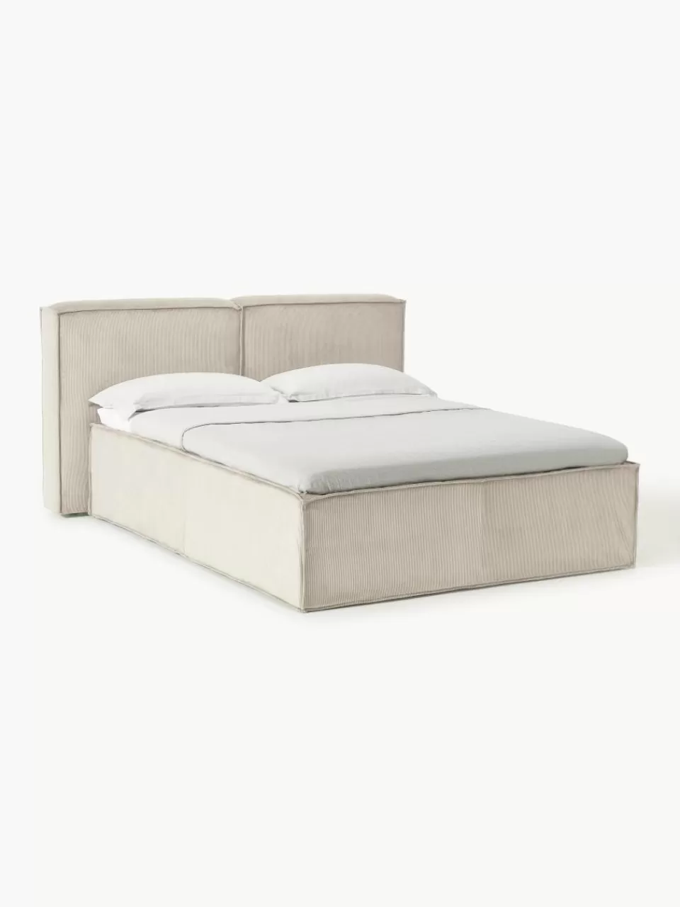 Westwing Collection Corduroy boxspring bed Lennon | Bedden | Boxsprings