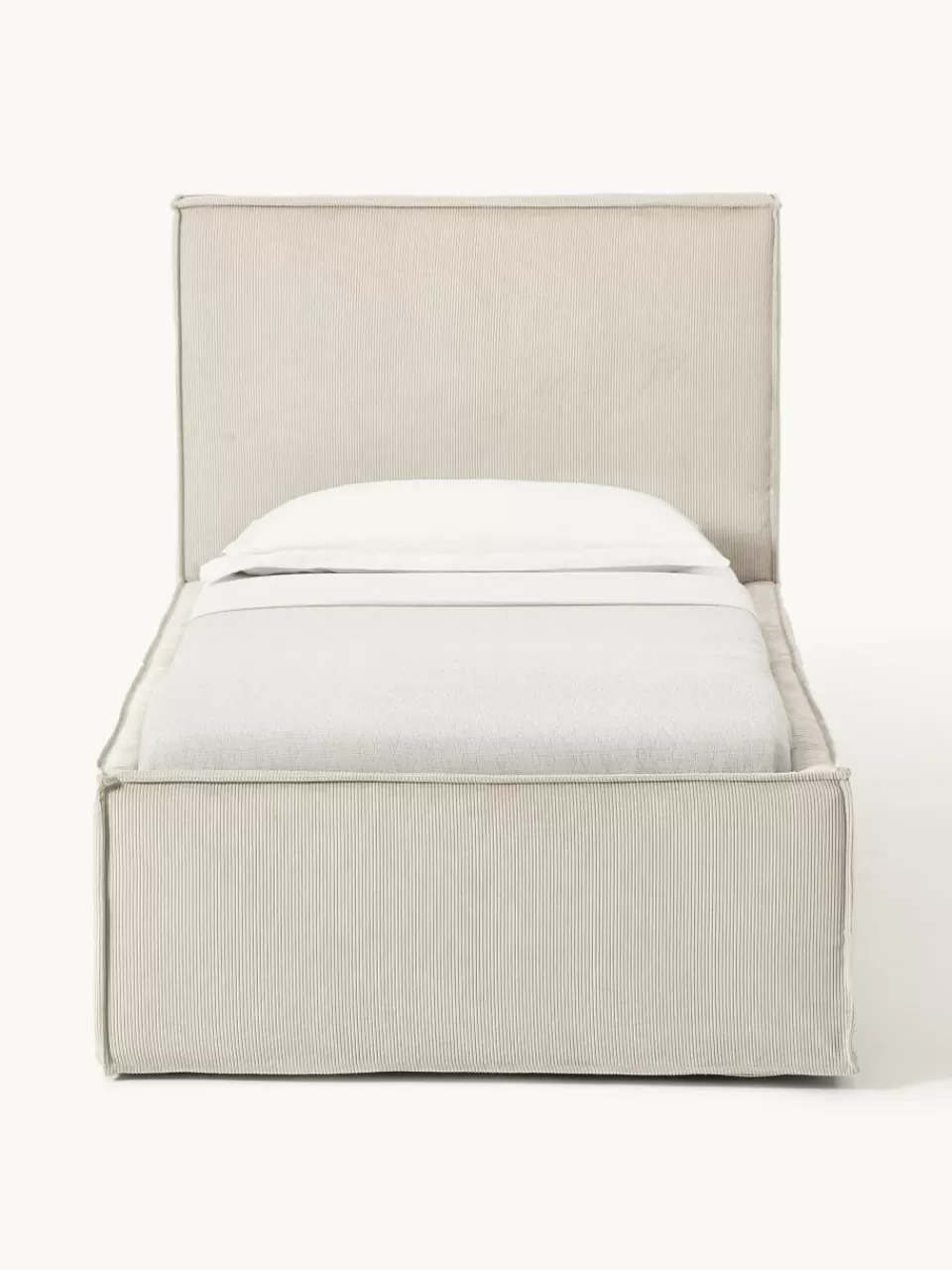 Westwing Collection Corduroy gestoffeerd bed Dream | Bedden | Gestoffeerde Bedden