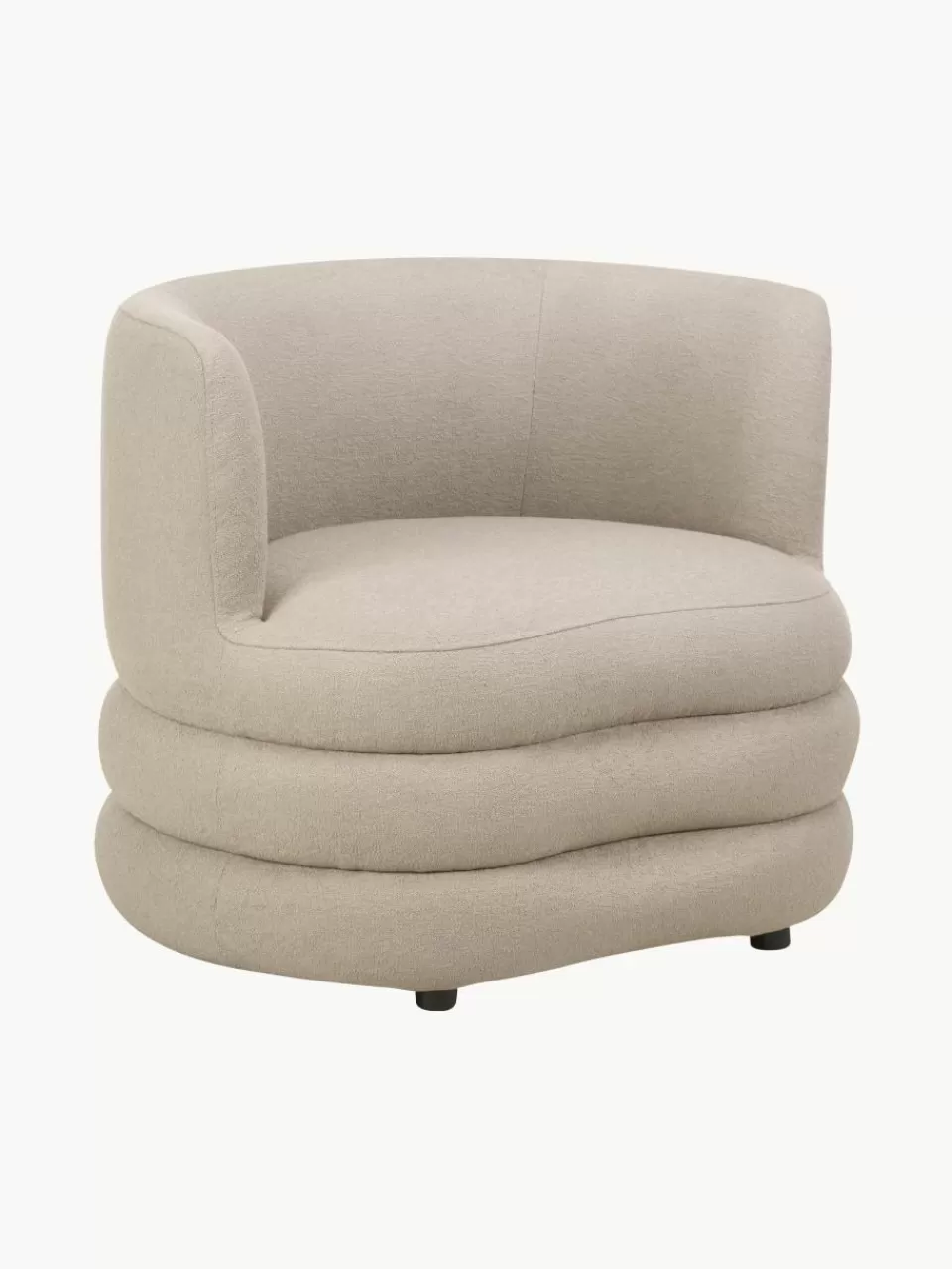 Westwing Collection Design bouclé fauteuil Solomon | Fauteuils | Bank Fauteuils