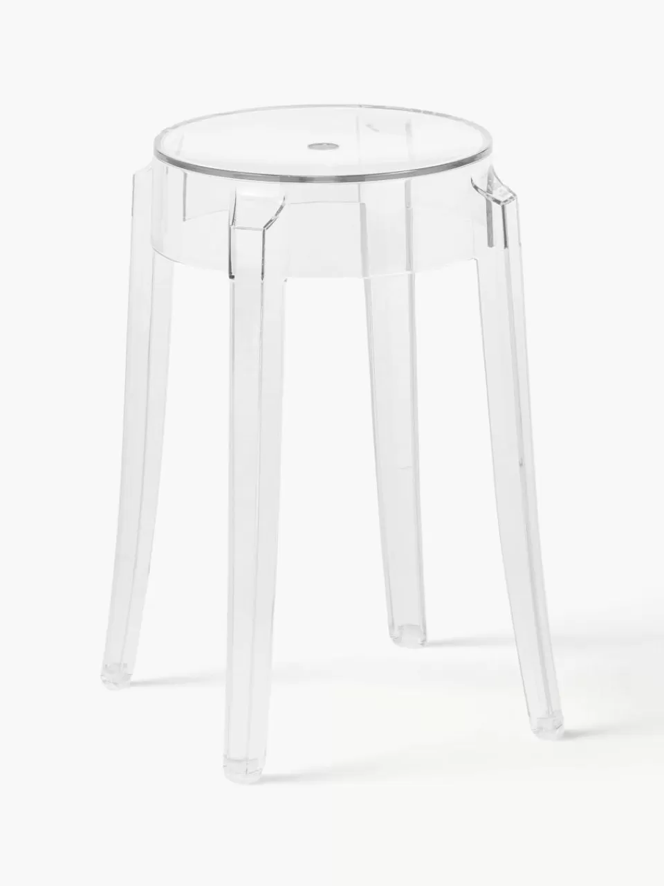 Kartell Design kruk Charles Ghost | Poefs & Krukjes | Poefs & Krukjes