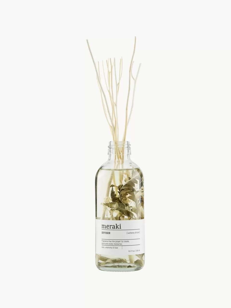 Meraki Diffuser Verbena Drizzle (Vervain & Citroengras) | Kaarsen & Kaarsenhouders | Huisparfum