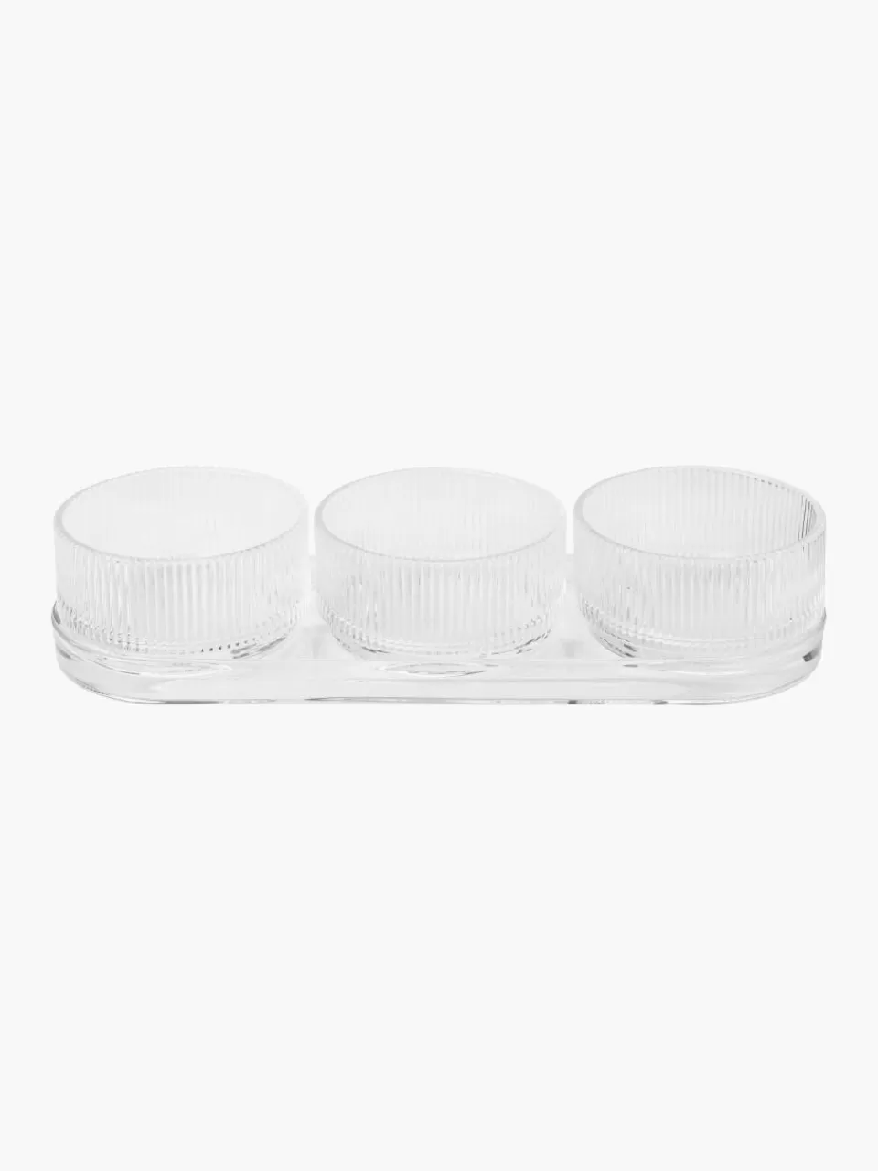 stelton Dipschalen Pilastro met dienblad, set van 4 | Servies | Snack- & Dipschalen