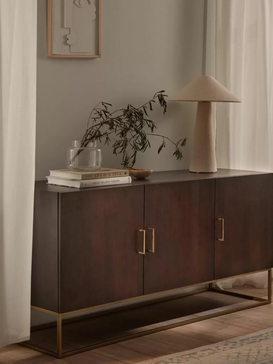 Westwing Collection Dressoir Lyle van mangohout | Dressoirs