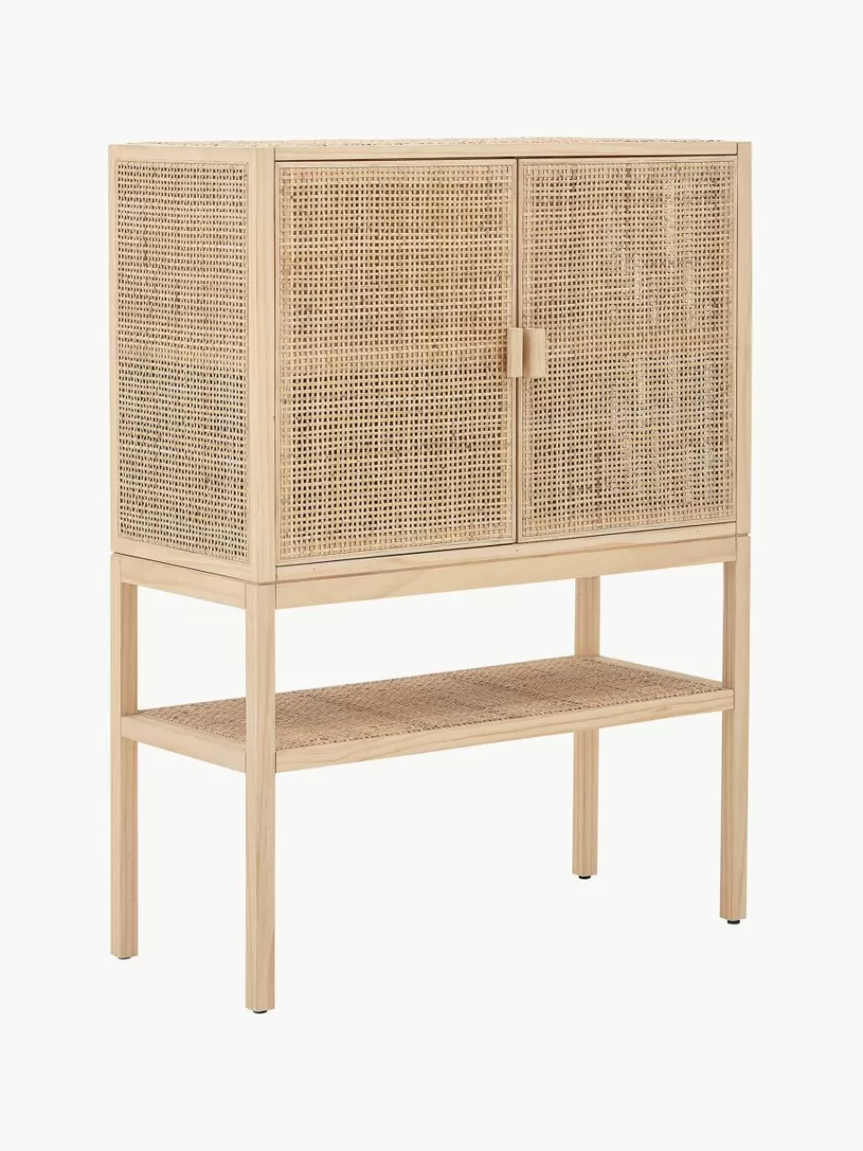 Bloomingville Dressoir Sanna van grenenhout en rotan | Wandkasten | Wandkasten