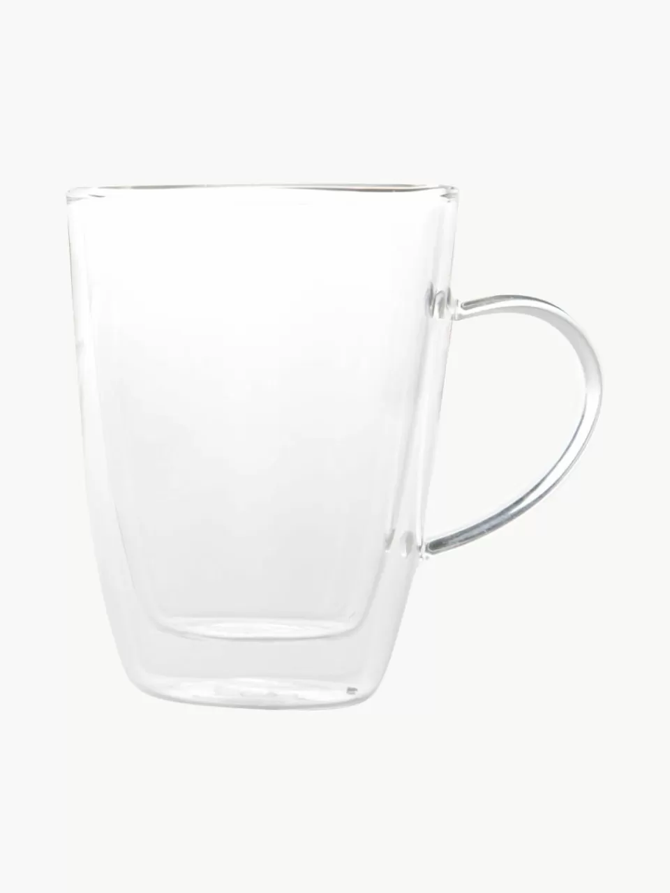 Westwing Dubbelwandig theeglas Isolate, 2 stuks | Koffiekopjes | Servies