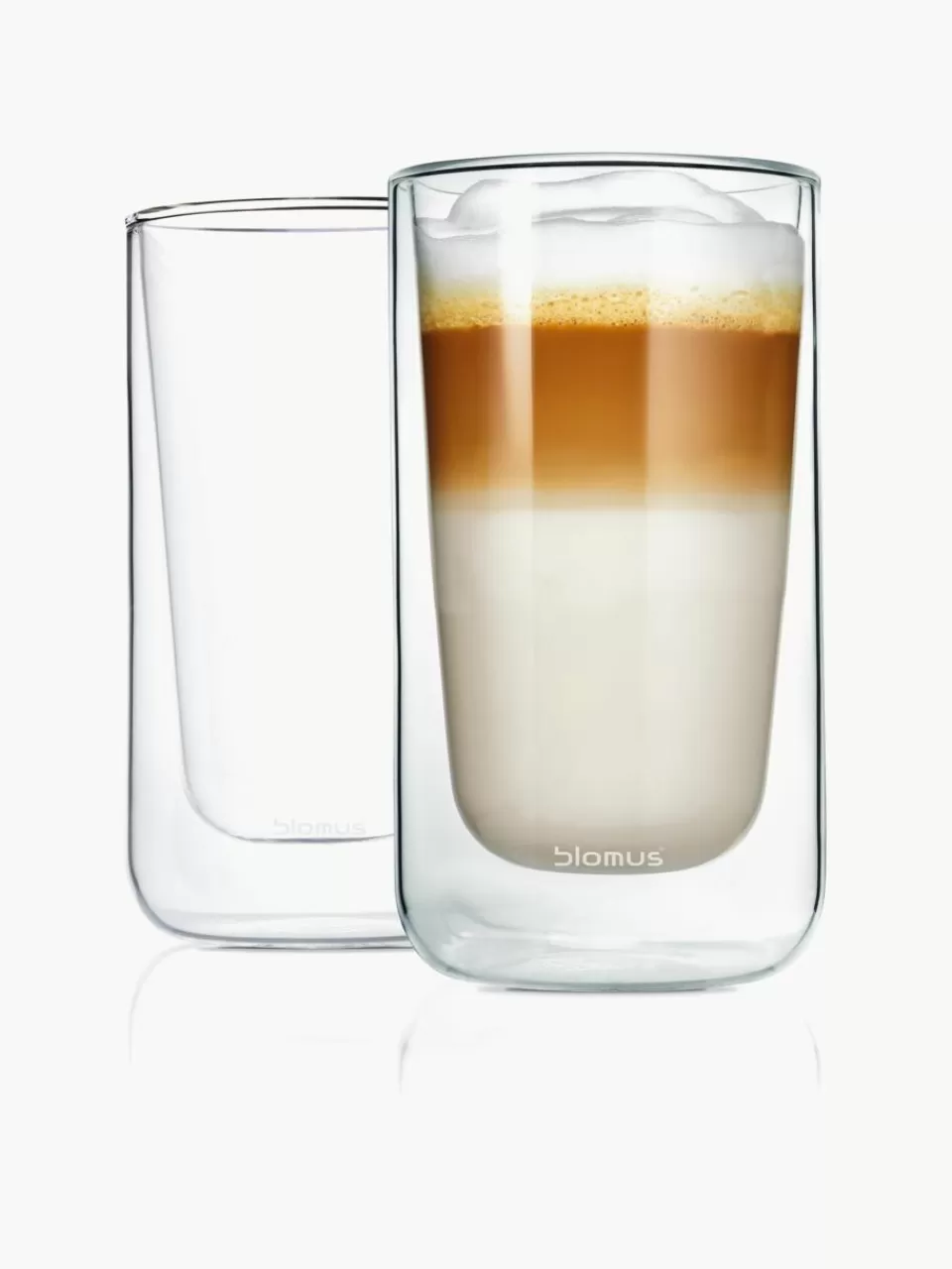 blomus Dubbelwandige koffieglazen Nero, 2 stuks | Servies | Koffiekopjes