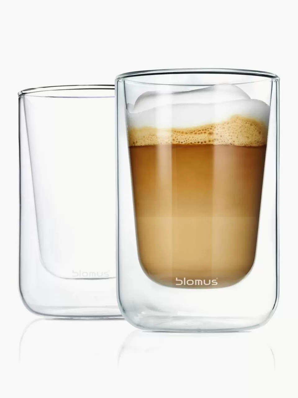 blomus Dubbelwandige koffieglazen Nero, 2 stuks | Koffiekopjes | Servies