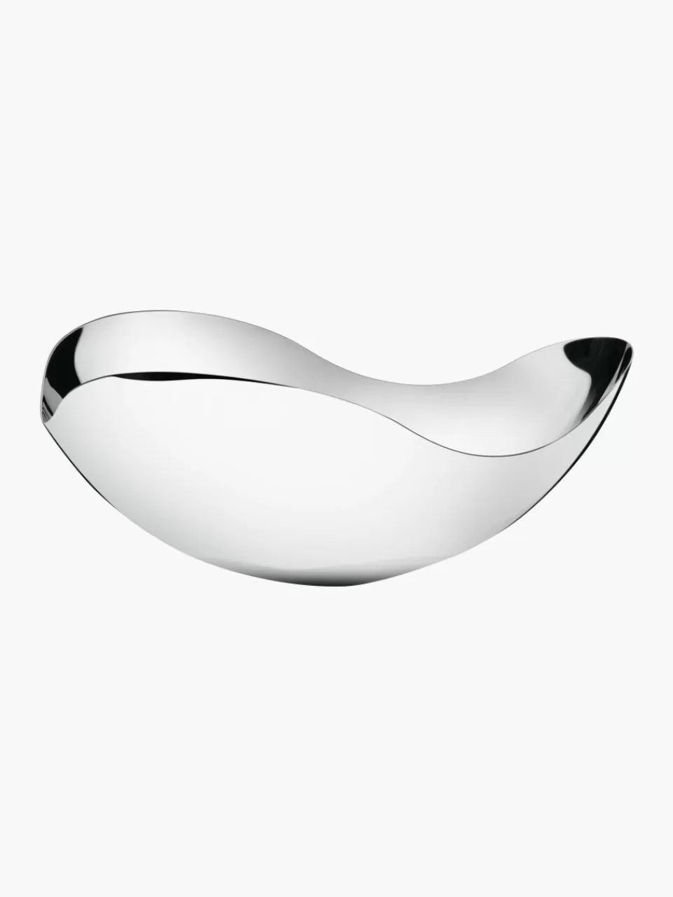 GEORG JENSEN Edelstalen serveerschaal Bloom in organische vorm | Servies | Kommen & Schalen