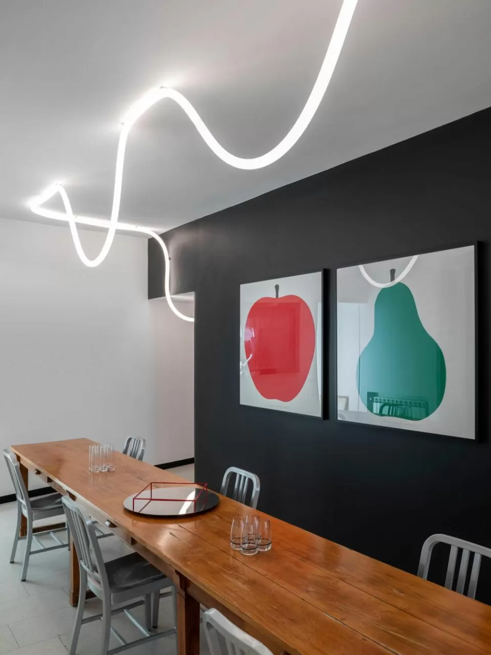 Artemide Flexibele LED lamp La Linea, dimbaar | Hanglampen | Hanglampen