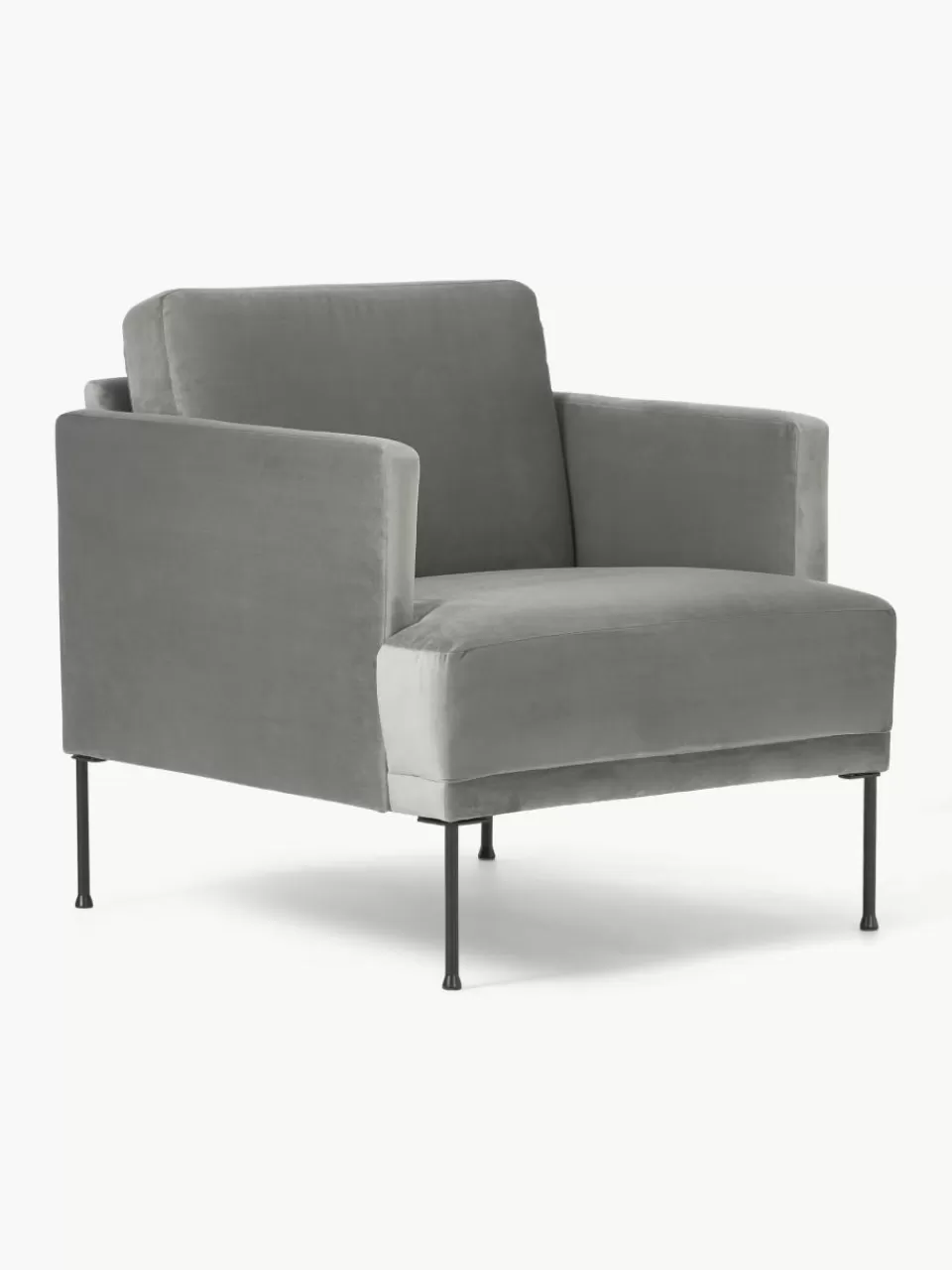 Westwing Collection Fluwelen fauteuil Fluente | Fauteuils | Bank Fauteuils