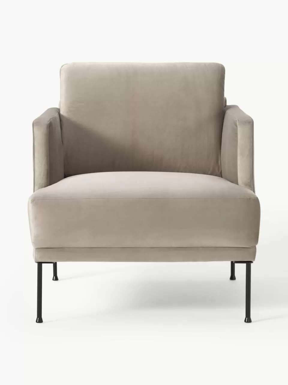 Westwing Collection Fluwelen fauteuil Fluente | Fauteuils | Bank Fauteuils