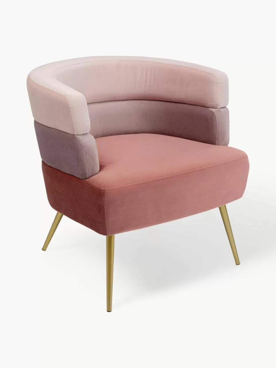 Kare Design Fluwelen fauteuil Sandwich in retro design | Fauteuils | Relaxfauteuils