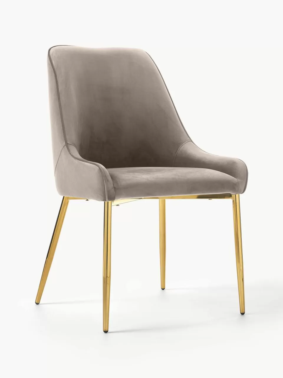 Westwing Collection Fluwelen stoel Ava | Stoelen