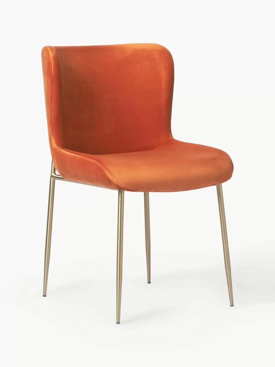 Westwing Collection Fluwelen stoel Tess | Stoelen