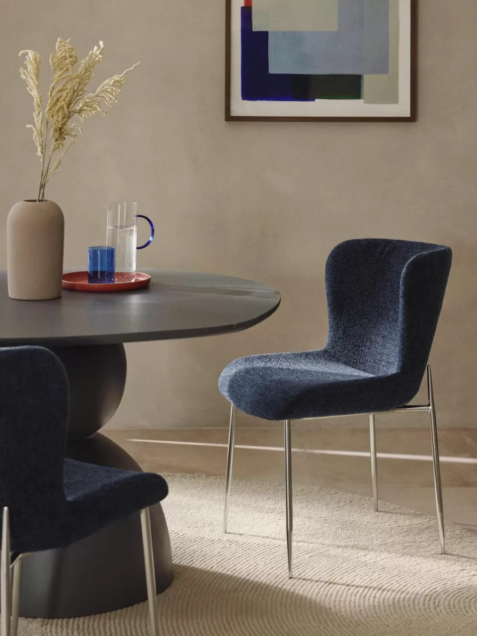 Westwing Collection Gestoffeerde stoel Tess | Stoelen