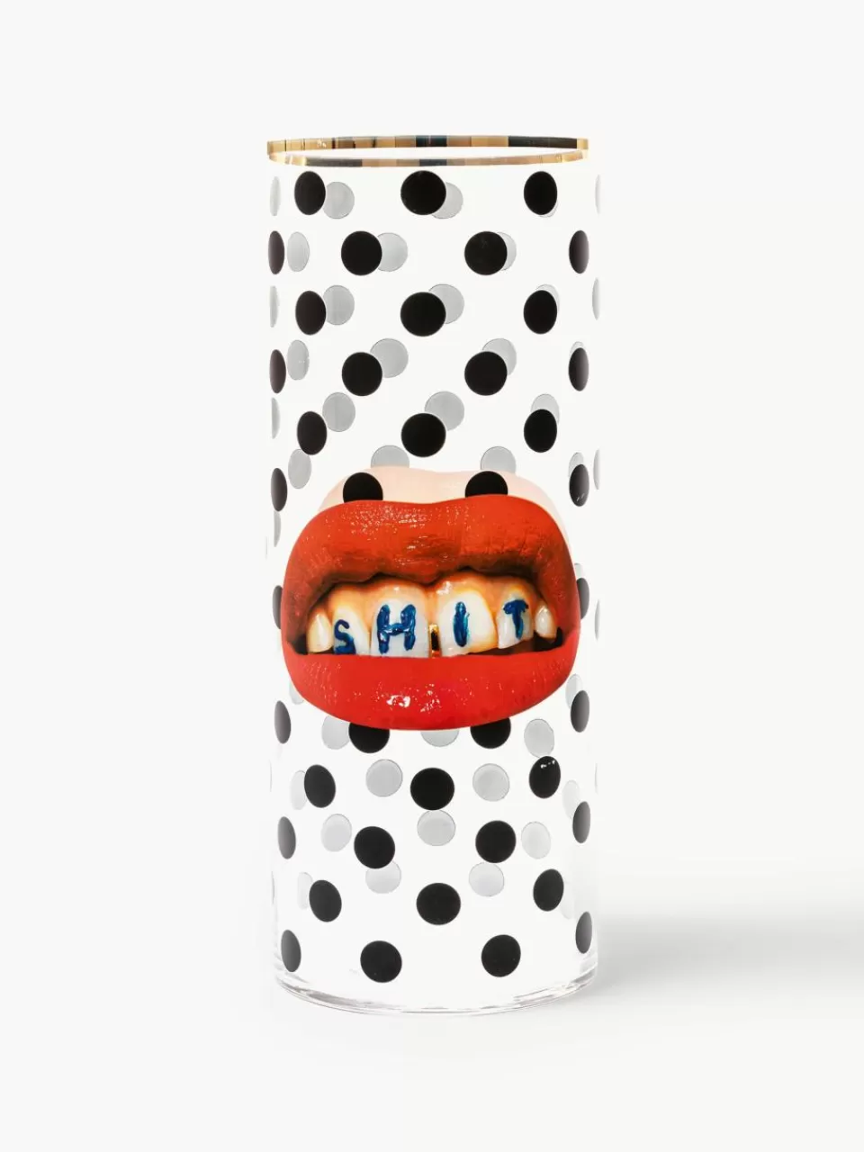 SELETTI Glazen vaas Toiletpaper, H 50 cm | Vazen | Vazen