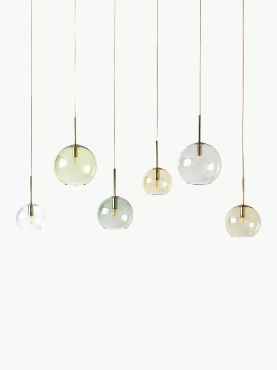 Westwing Collection Grote hanglamp met glazen bollen Raquel | Hanglampen | Hanglampen