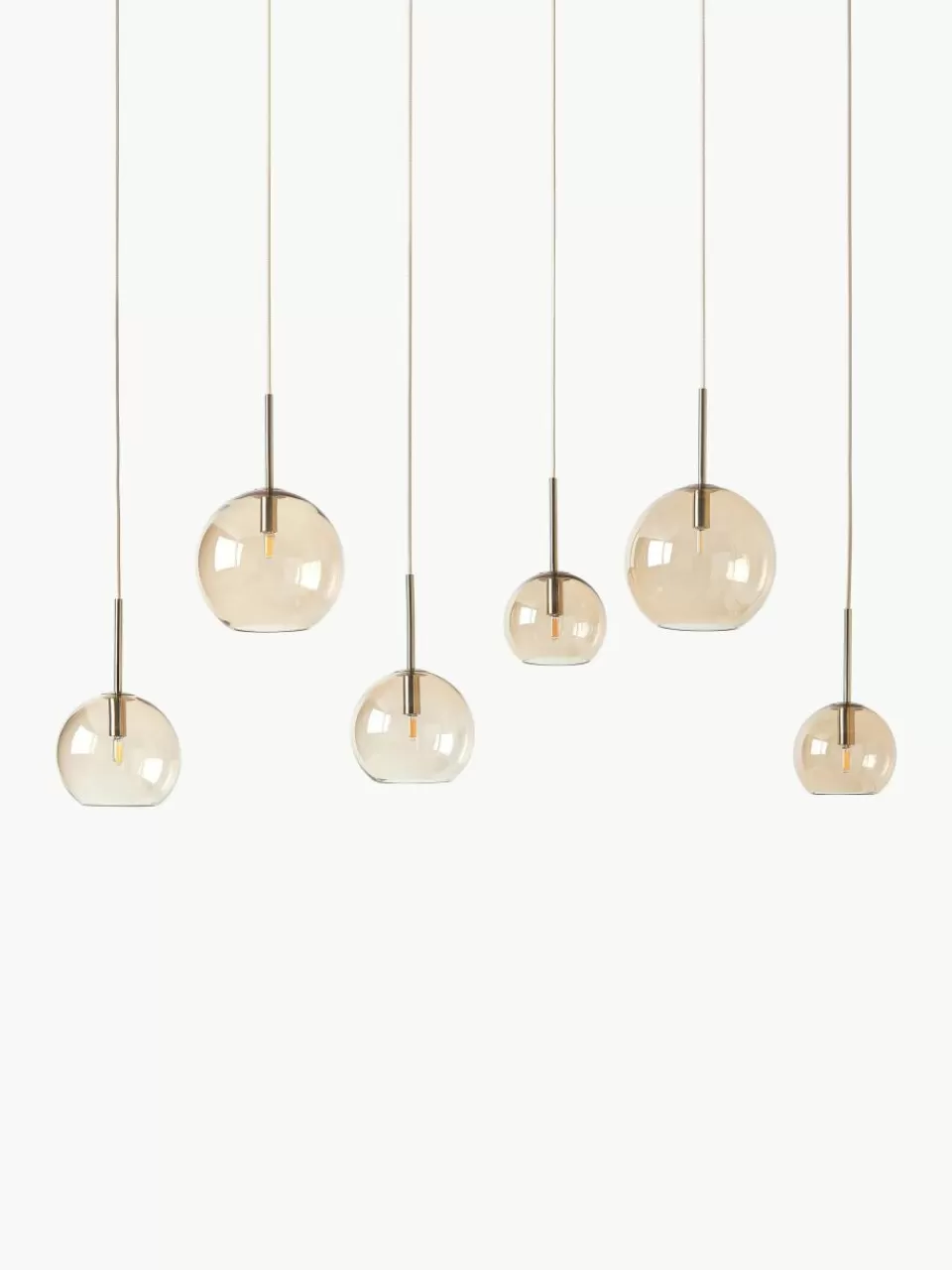 Westwing Collection Grote hanglamp met glazen bollen Raquel | Hanglampen | Hanglampen