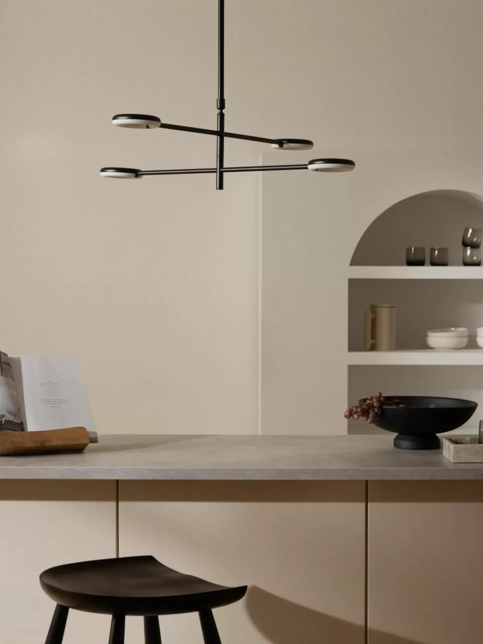 Westwing Collection Grote LED hanglamp Odeon met verstelbare lamparmen | Hanglampen | Hanglampen