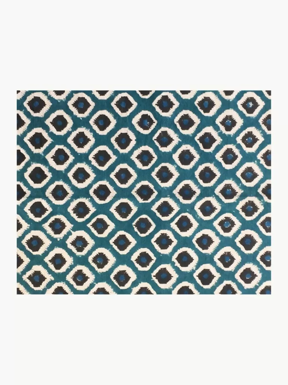 Westwing Handbedrukte katoenen placemats Sarp, 4 stuks | Placemats | Placemats