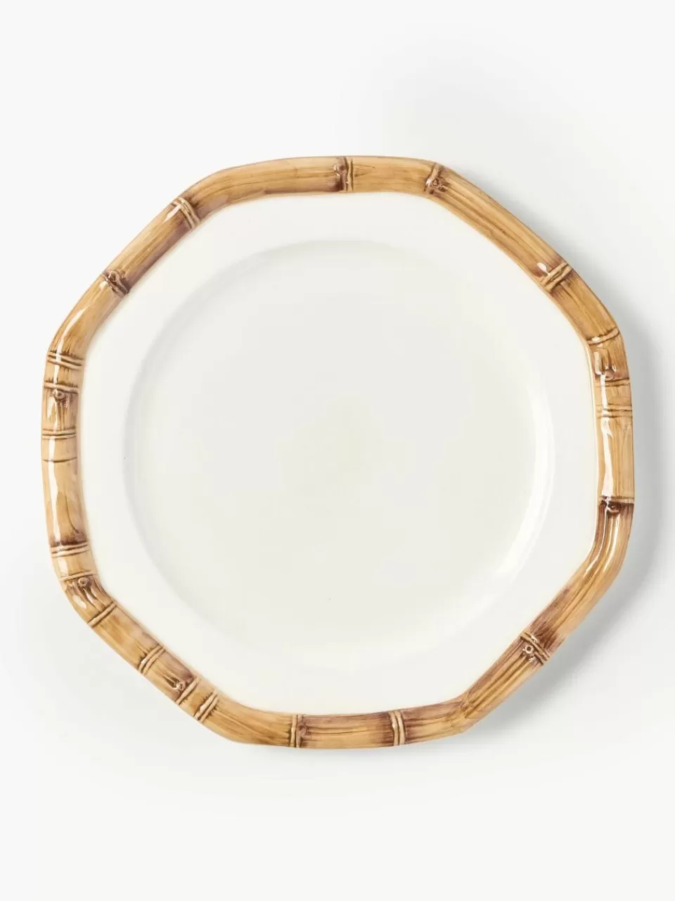 Westwing Handbeschilderde dinerborden Bamboo | Dinerborden | Servies