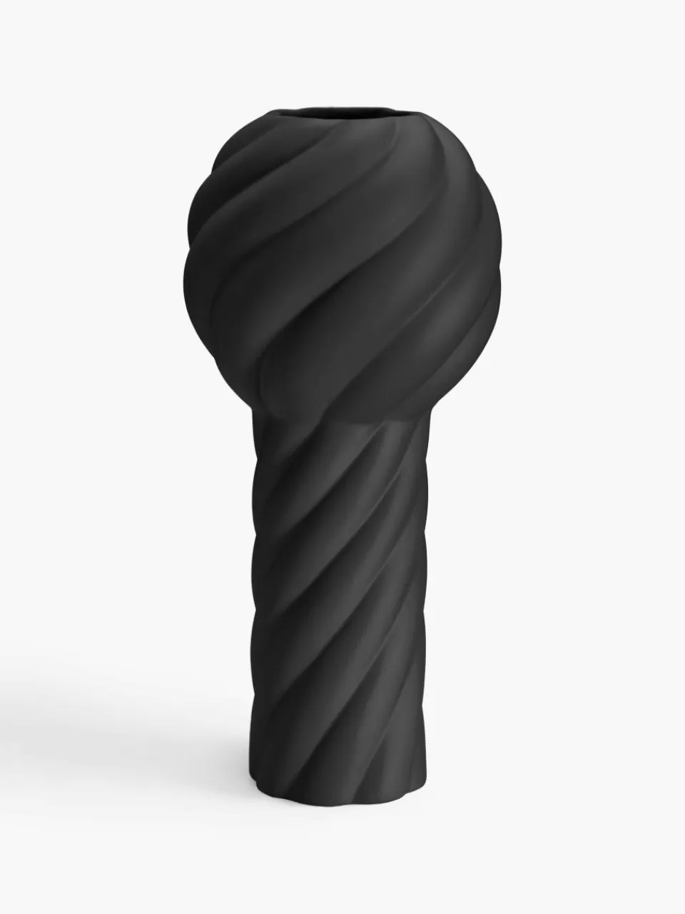 Cooee Design Handbeschilderde keramische vaas Twist Pillar, H 34 cm | Vazen | Vazen