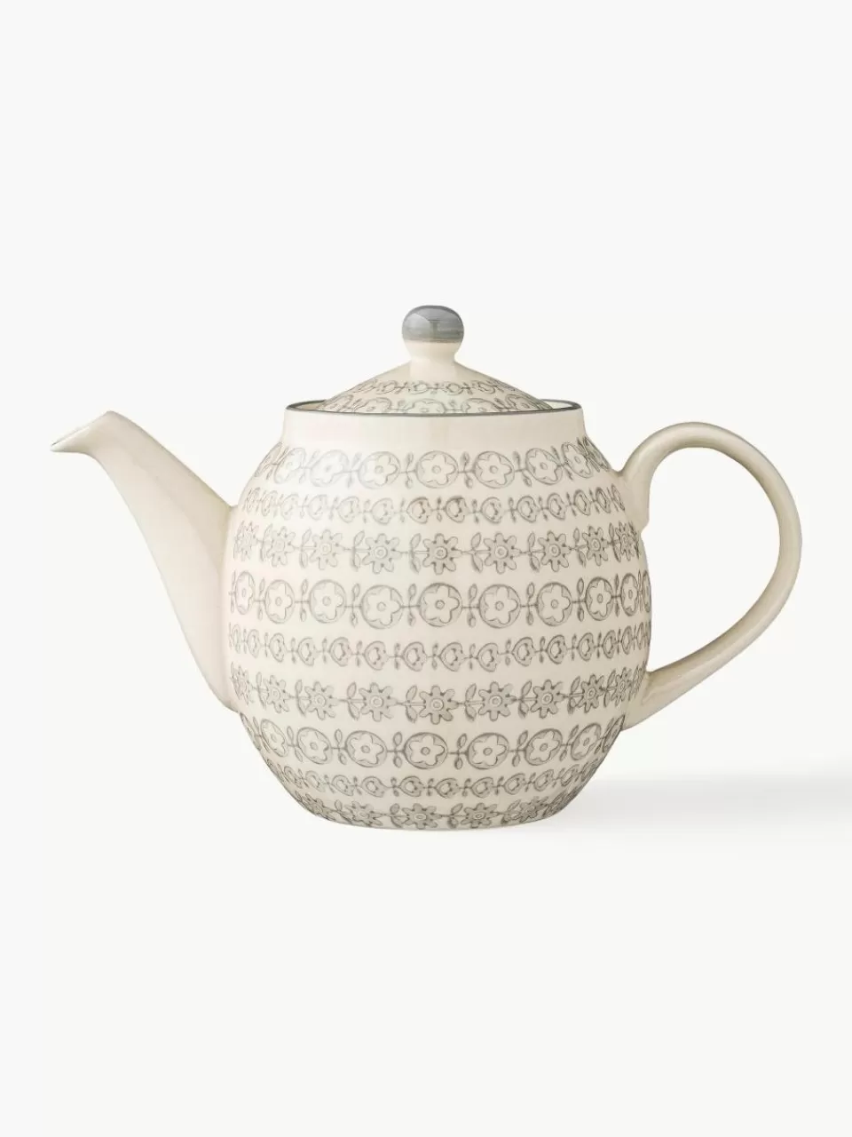 Bloomingville Handbeschilderde theepot Karine, 1.2 L | Servies | Theepotten