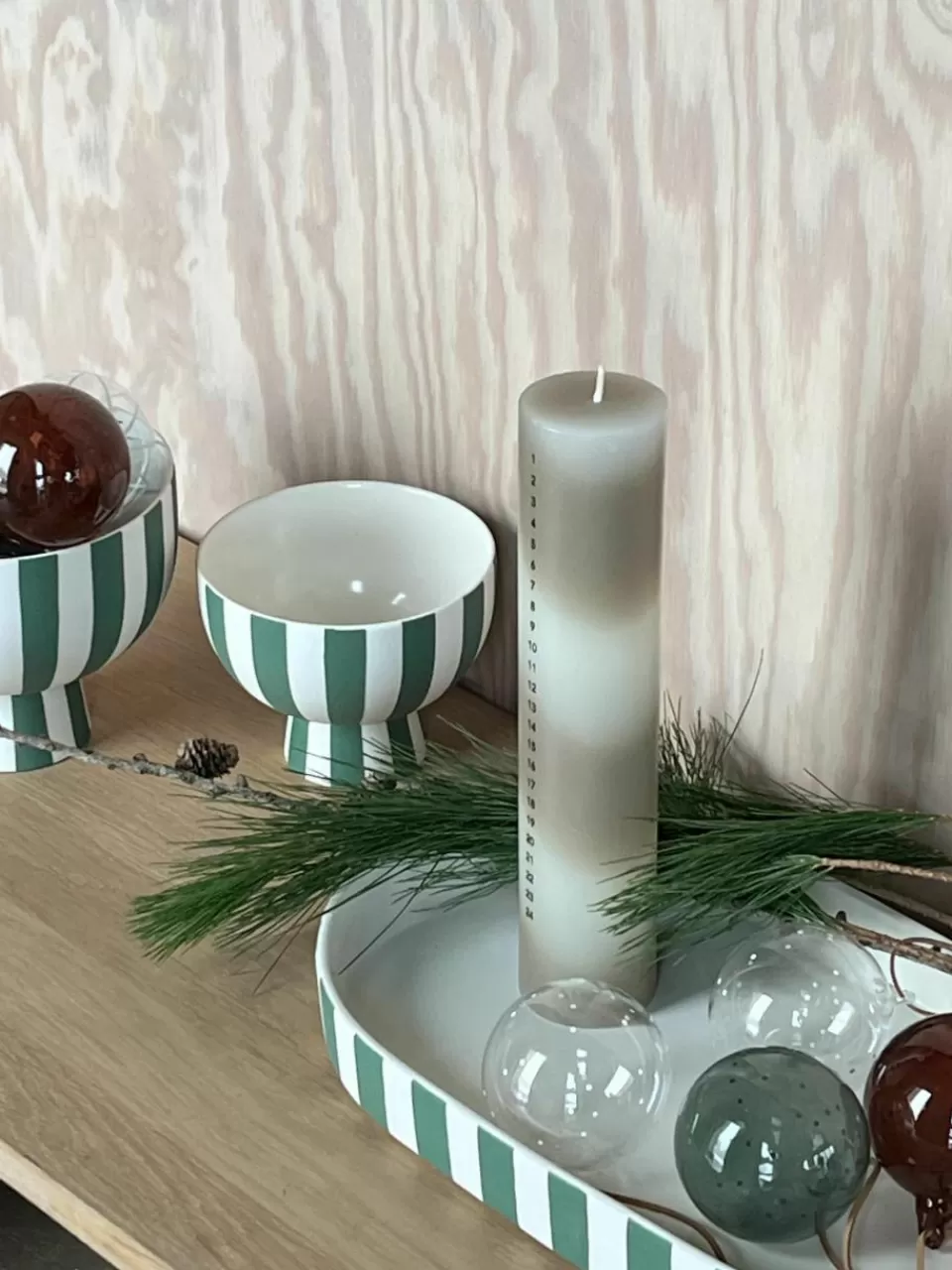 Oyoy Living Design Handgemaakte decoratief dienblad Toppu | Kerstversiering