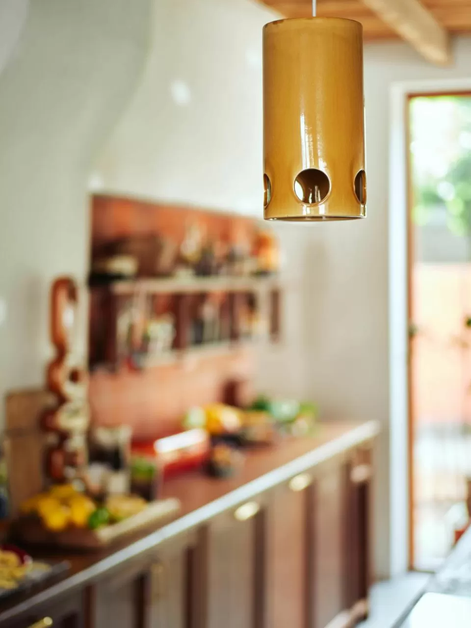 HKLIVING Handgemaakte hanglamp Mustard | Hanglampen | Hanglampen