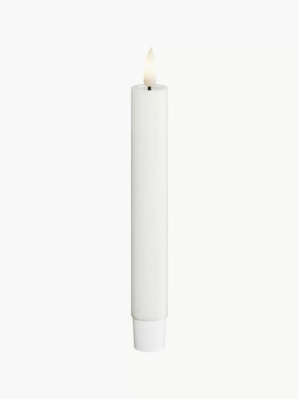 Westwing Handgemaakte LED steekkaarsen Real Flame, H 24 cm, 2 stuks | Kaarsen & Kaarsenhouders | Kaarsen