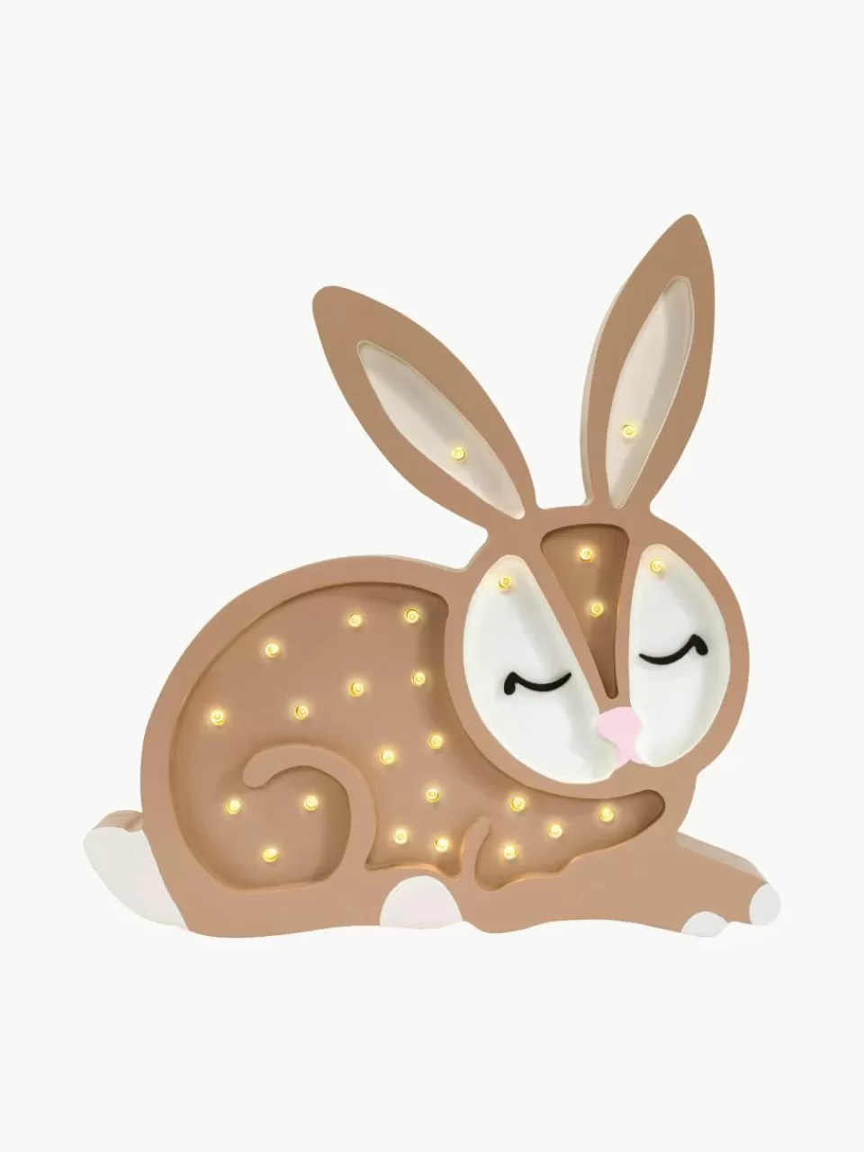 Little Lights Handgemaakte LED-kinderlamp Bunny met timerfunctie en afstandsbediening, dimbaar | Kinderlampen | Kinderlampen