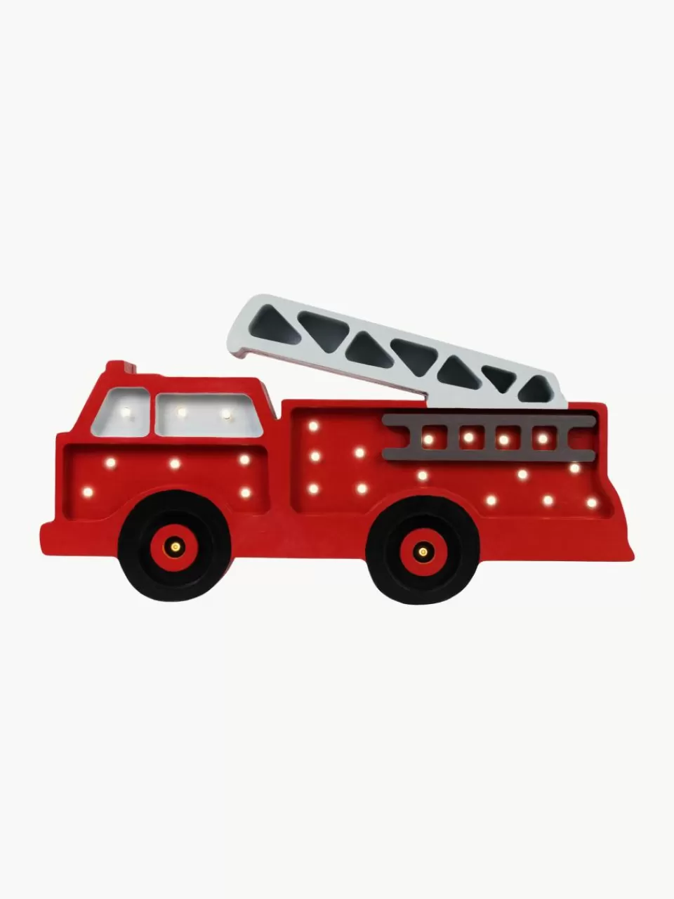 Little Lights Handgemaakte LED-kinderlamp Fire Truck met timerfunctie en afstandsbediening, dimbaar | Kinderlampen | Kinderlampen