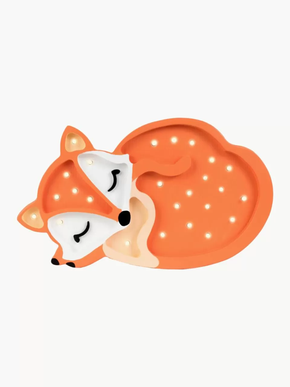 Little Lights Handgemaakte LED-kinderlamp Fox met timerfunctie en afstandsbediening, dimbaar | Kinderlampen | Kinderlampen